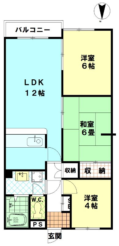 ピアジェ弐番館 1階 3LDK 賃貸物件詳細