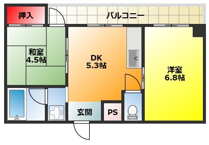 大阪府大阪市東淀川区小松３ 上新庄駅 2DK マンション 賃貸物件詳細