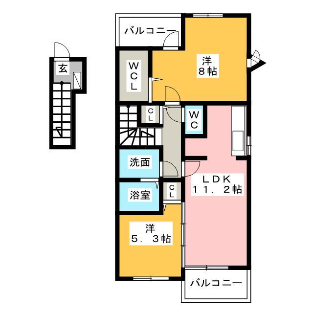 愛知県名古屋市天白区植田西２ 塩釜口駅 2LDK アパート 賃貸物件詳細