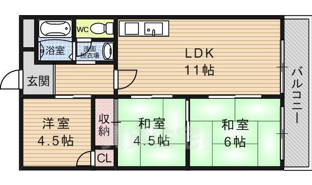 京都府京都市山科区椥辻池尻町 椥辻駅 3LDK マンション 賃貸物件詳細