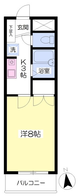 愛媛県松山市清水町３ 鉄砲町駅 1K マンション 賃貸物件詳細