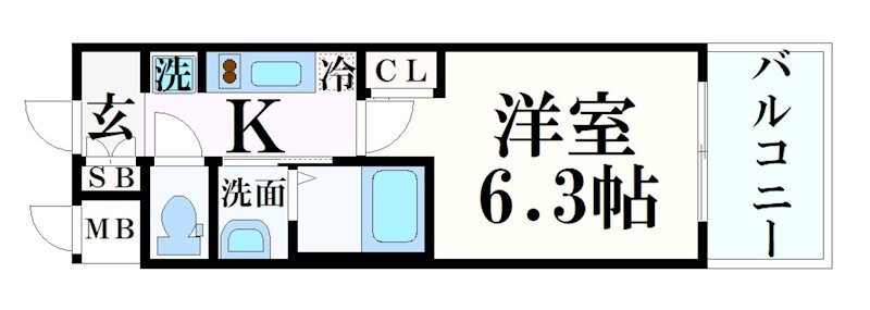 エステムコート神戸ステーションウィズ 13階 1K 賃貸物件詳細