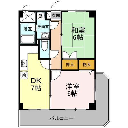 宮城県岩沼市中央２ 岩沼駅 2DK マンション 賃貸物件詳細