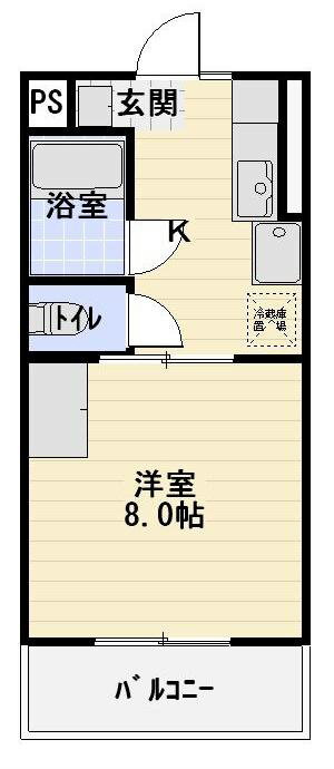 アバンサール 2階 1DK 賃貸物件詳細