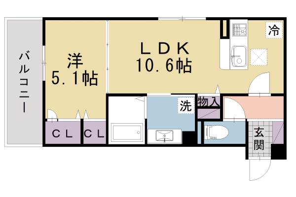 京都府京都市西京区下津林佃 桂駅 1LDK アパート 賃貸物件詳細