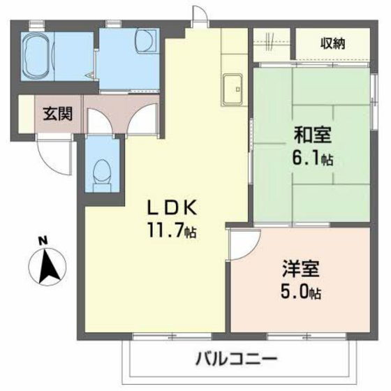福島県郡山市並木４ 郡山駅 2LDK アパート 賃貸物件詳細