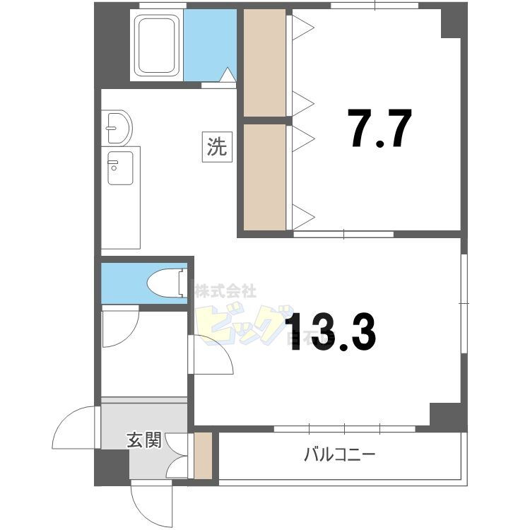 北海道札幌市白石区菊水元町二条５ 白石駅 1LDK マンション 賃貸物件詳細