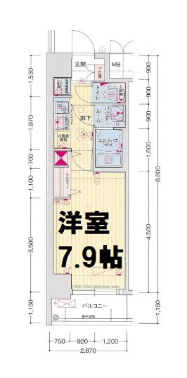 大阪府大阪市西区九条南３ 九条駅 1K マンション 賃貸物件詳細
