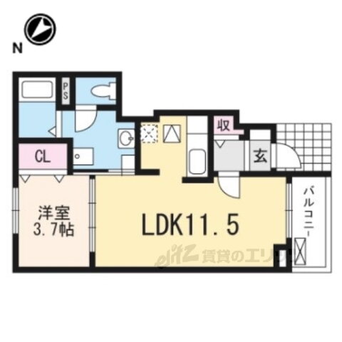滋賀県東近江市東沖野１ 新八日市駅 1LDK アパート 賃貸物件詳細