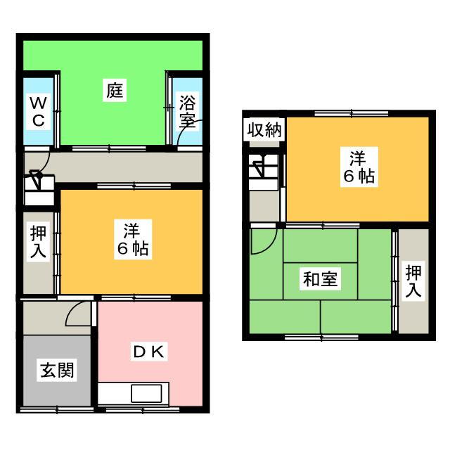 愛知県名古屋市西区中小田井５ 上小田井駅 3DK 一戸建て 賃貸物件詳細