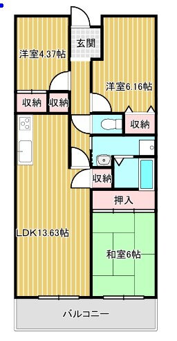 大阪府貝塚市澤 二色浜駅 3LDK マンション 賃貸物件詳細