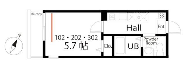 ハーミットクラブハウス桜木町ＹｏＮ（ヨン） 2階 1K 賃貸物件詳細