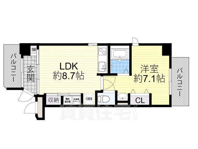 大阪府茨木市総持寺駅前町 総持寺駅 1LDK マンション 賃貸物件詳細