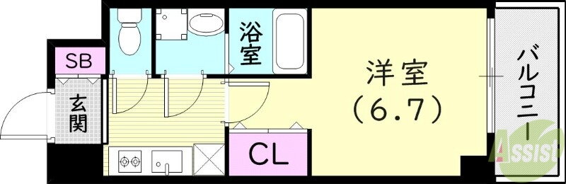 兵庫県神戸市兵庫区鍛冶屋町１ 神戸駅 1K マンション 賃貸物件詳細