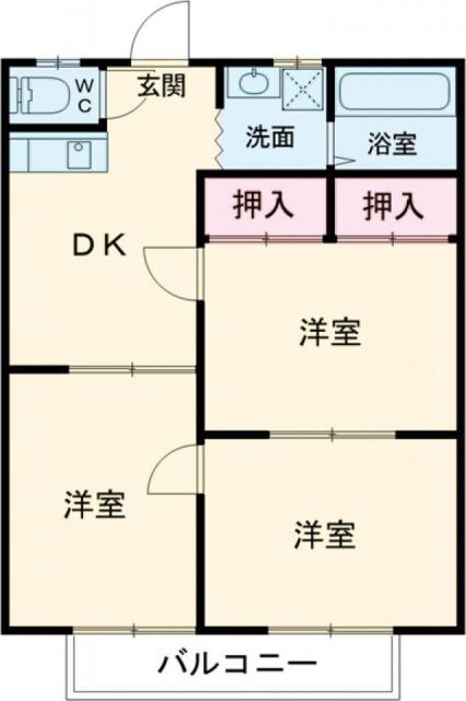 茨城県ひたちなか市大字三反田 勝田駅 3DK アパート 賃貸物件詳細