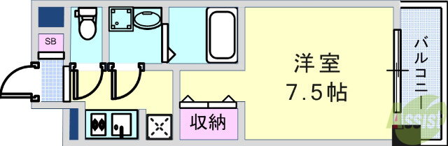 兵庫県西宮市甲子園高潮町 甲子園駅 1K マンション 賃貸物件詳細