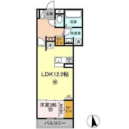 大分県大分市上野丘東 古国府駅 1LDK アパート 賃貸物件詳細