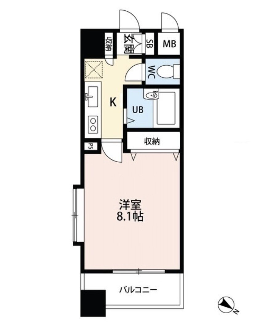 東京都目黒区中目黒２ 中目黒駅 1K マンション 賃貸物件詳細