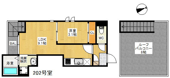 福岡県福岡市東区原田２ 箱崎駅 1LDK アパート 賃貸物件詳細