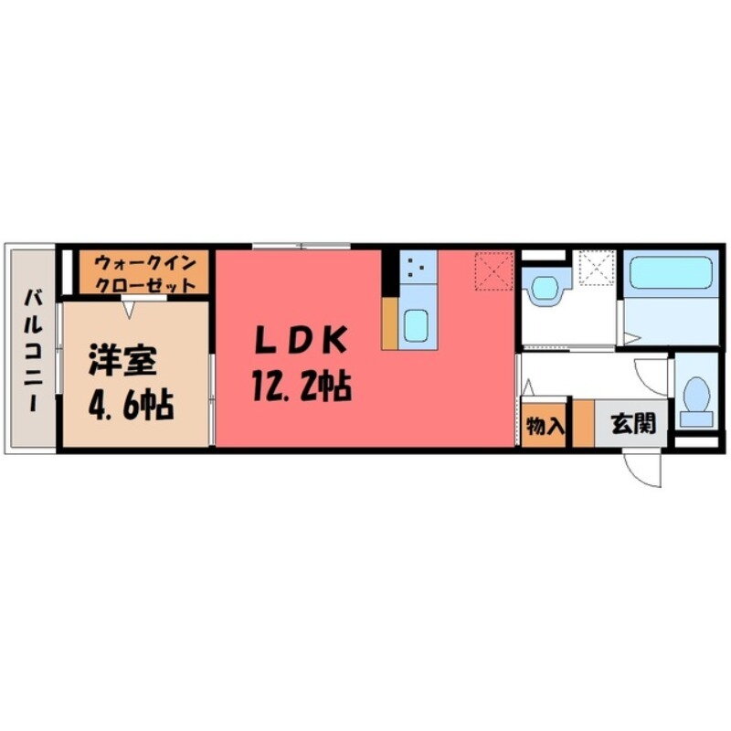 茨城県古河市東本町１ 古河駅 1LDK アパート 賃貸物件詳細