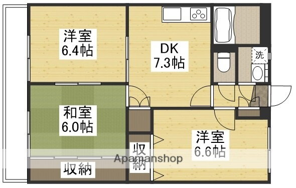 岡山県総社市三輪 総社駅 3DK マンション 賃貸物件詳細