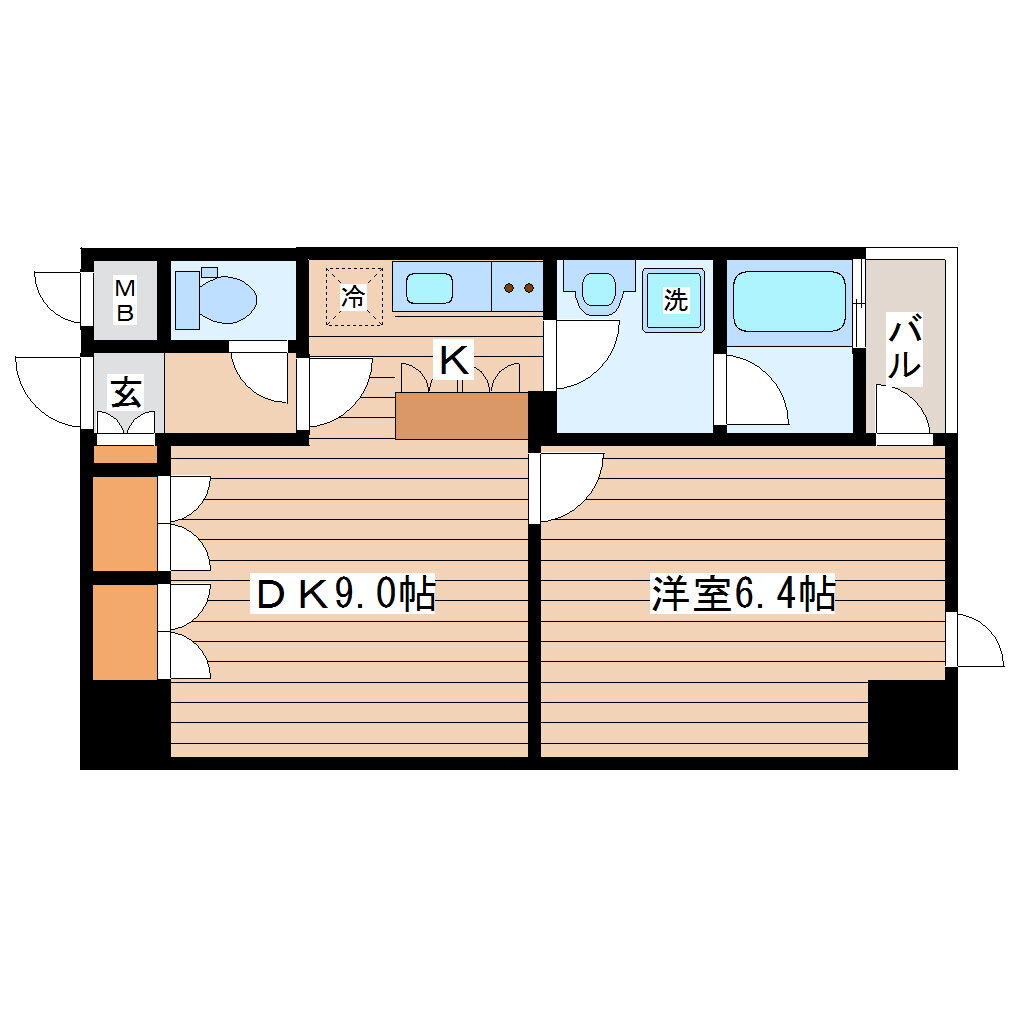 宮城県仙台市若林区元茶畑 連坊駅 1LDK マンション 賃貸物件詳細