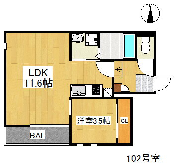福岡県福岡市早良区荒江２ 西新駅 1LDK アパート 賃貸物件詳細