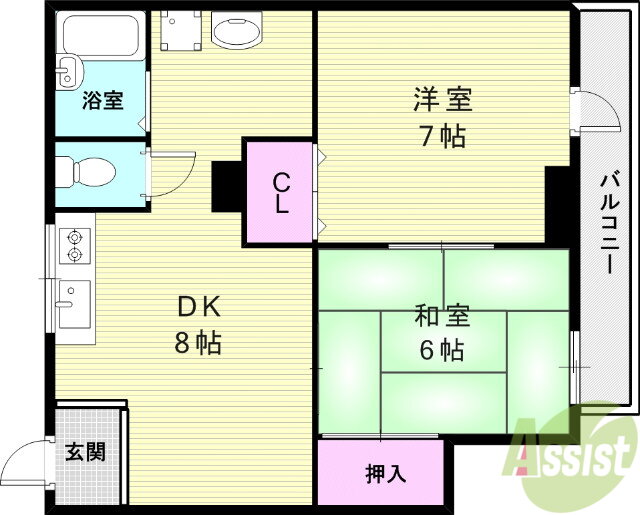 兵庫県神戸市北区南五葉３ 西鈴蘭台駅 2LDK マンション 賃貸物件詳細