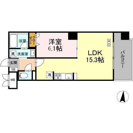 神奈川県川崎市幸区小倉３ 新川崎駅 1LDK マンション 賃貸物件詳細