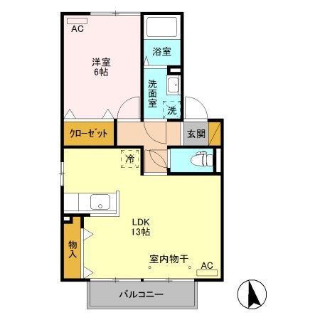 栃木県小山市西城南３ 小山駅 1LDK アパート 賃貸物件詳細