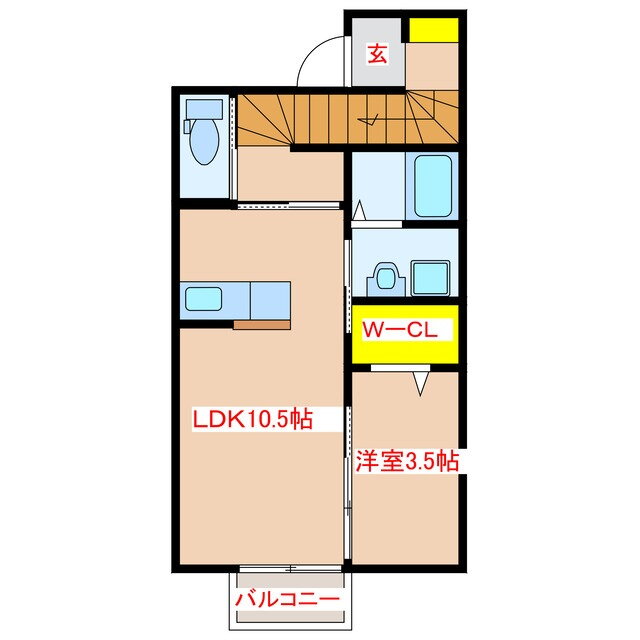 ｃｏｎｔｅｎｔｏ 2階 1LDK 賃貸物件詳細