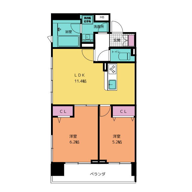 愛知県名古屋市熱田区六番２ 六番町駅 2LDK マンション 賃貸物件詳細