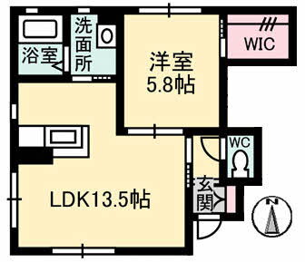 広島県広島市佐伯区五日市中央５ 楽々園駅 1LDK アパート 賃貸物件詳細