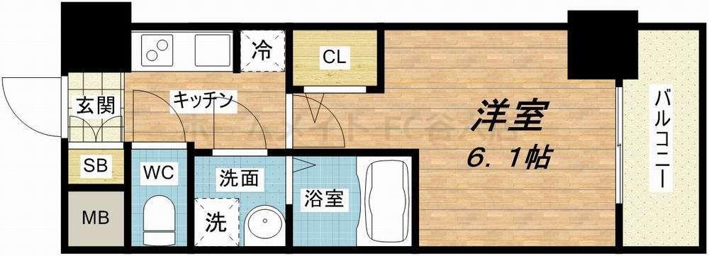 大阪府大阪市西区南堀江２ 西大橋駅 1K マンション 賃貸物件詳細