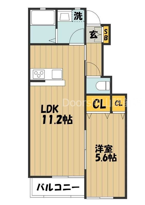 岡山県岡山市北区平野 庭瀬駅 1LDK アパート 賃貸物件詳細