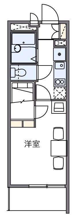リバーパーク 1階 1K 賃貸物件詳細
