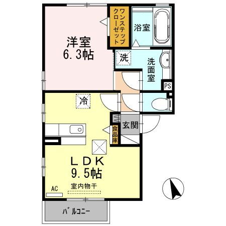 愛知県豊橋市宮下町 運動公園前駅 1LDK アパート 賃貸物件詳細