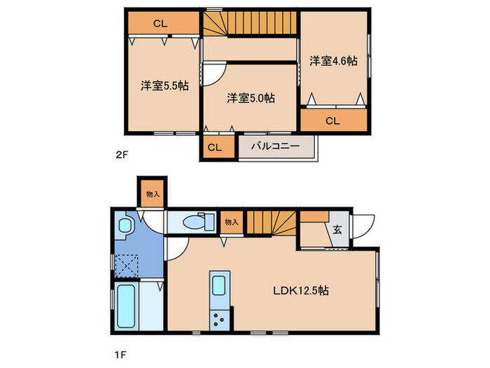 福岡県福岡市東区舞松原２ 千早駅 3LDK 一戸建て 賃貸物件詳細