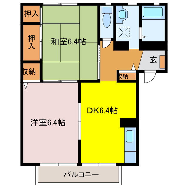 三重県鈴鹿市岸岡町 白子駅 2DK アパート 賃貸物件詳細