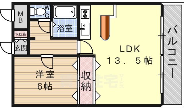 兵庫県宝塚市山本中２ 山本駅 1LDK マンション 賃貸物件詳細
