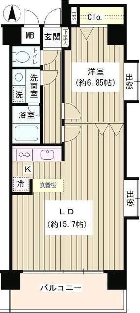 東京都中野区本町３ 中野坂上駅 1LDK マンション 賃貸物件詳細