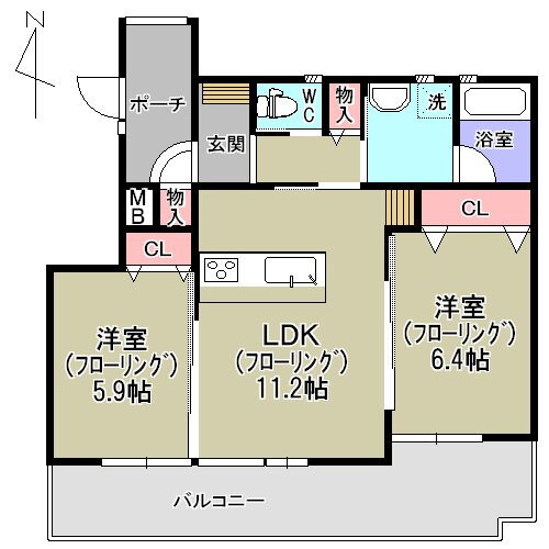 埼玉県川口市芝２ 蕨駅 2LDK マンション 賃貸物件詳細