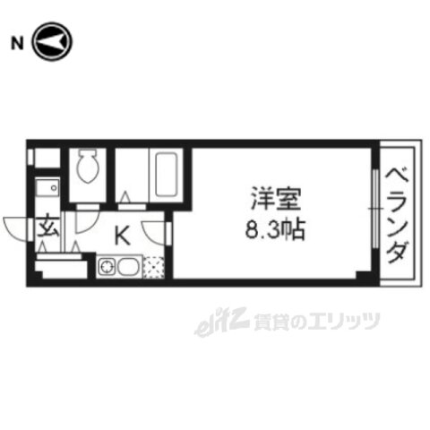 京都府京都市西京区川島粟田町 桂駅 1K マンション 賃貸物件詳細