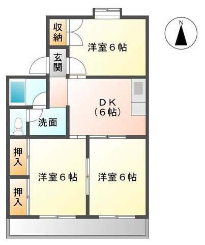 静岡県掛川市緑ケ丘２ 掛川駅 3DK アパート 賃貸物件詳細