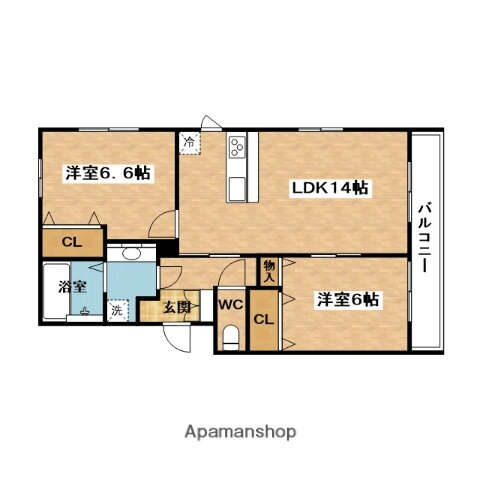 大阪府吹田市山田東１ 山田駅 2LDK アパート 賃貸物件詳細