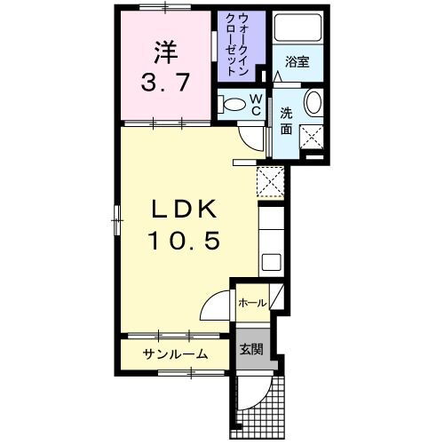 福島県二本松市向原 二本松駅 1LDK アパート 賃貸物件詳細