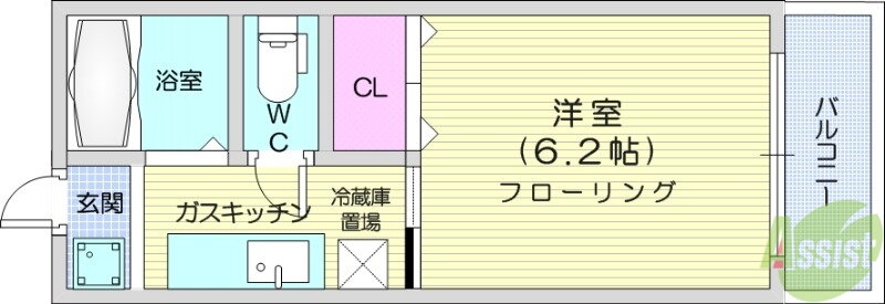 宮城県仙台市宮城野区銀杏町 陸前原ノ町駅 1K アパート 賃貸物件詳細