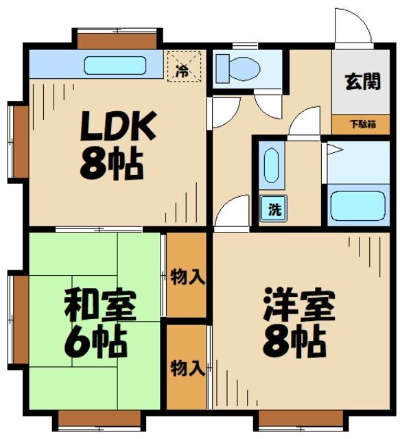 神奈川県横浜市青葉区市ケ尾町 市が尾駅 2DK アパート 賃貸物件詳細