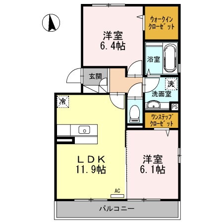 山口県周南市花園町 新南陽駅 2LDK アパート 賃貸物件詳細