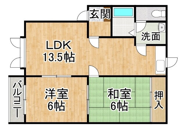 北海道帯広市西十七条南４ 柏林台駅 2LDK アパート 賃貸物件詳細